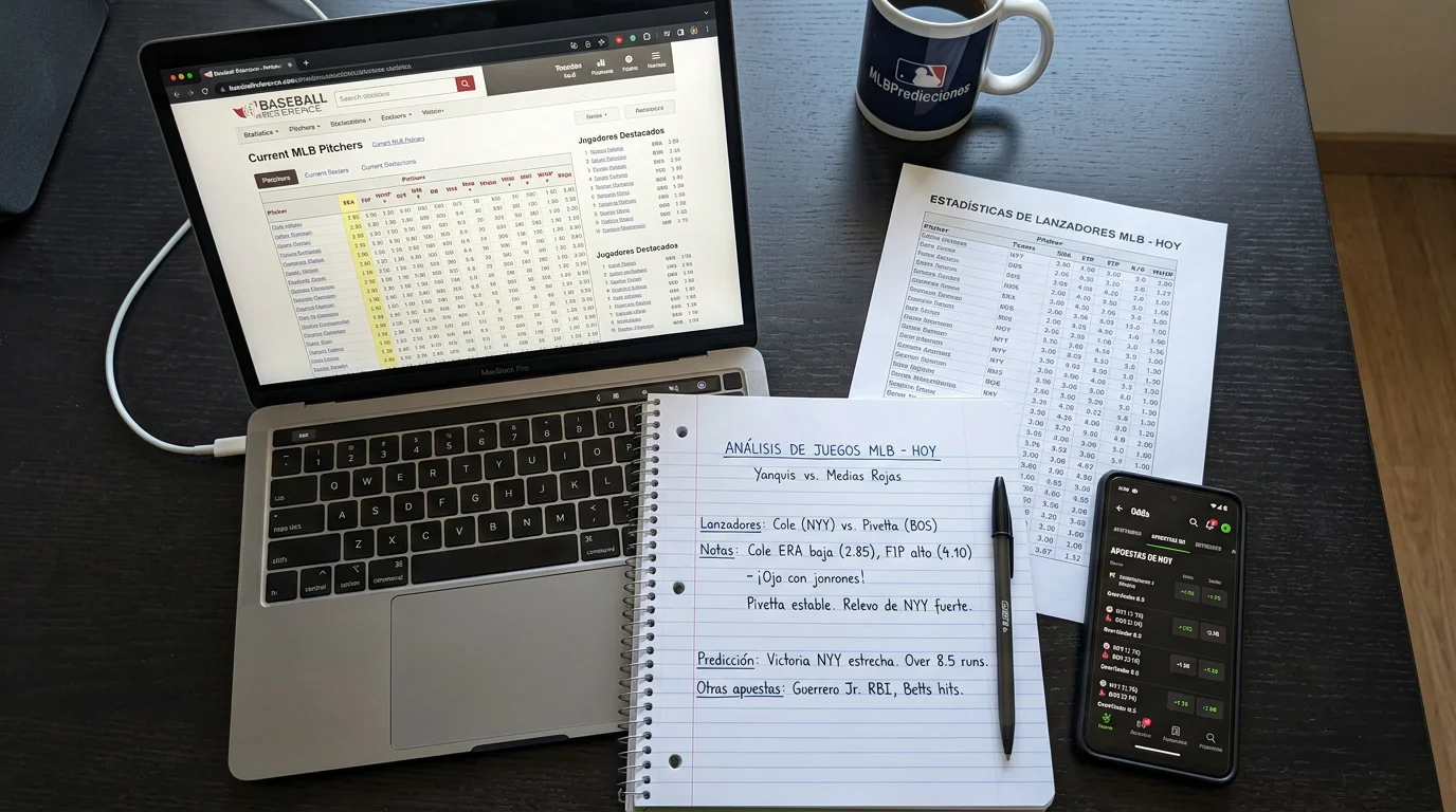 Metodología para elaborar pronósticos MLB análisis partidos béisbol